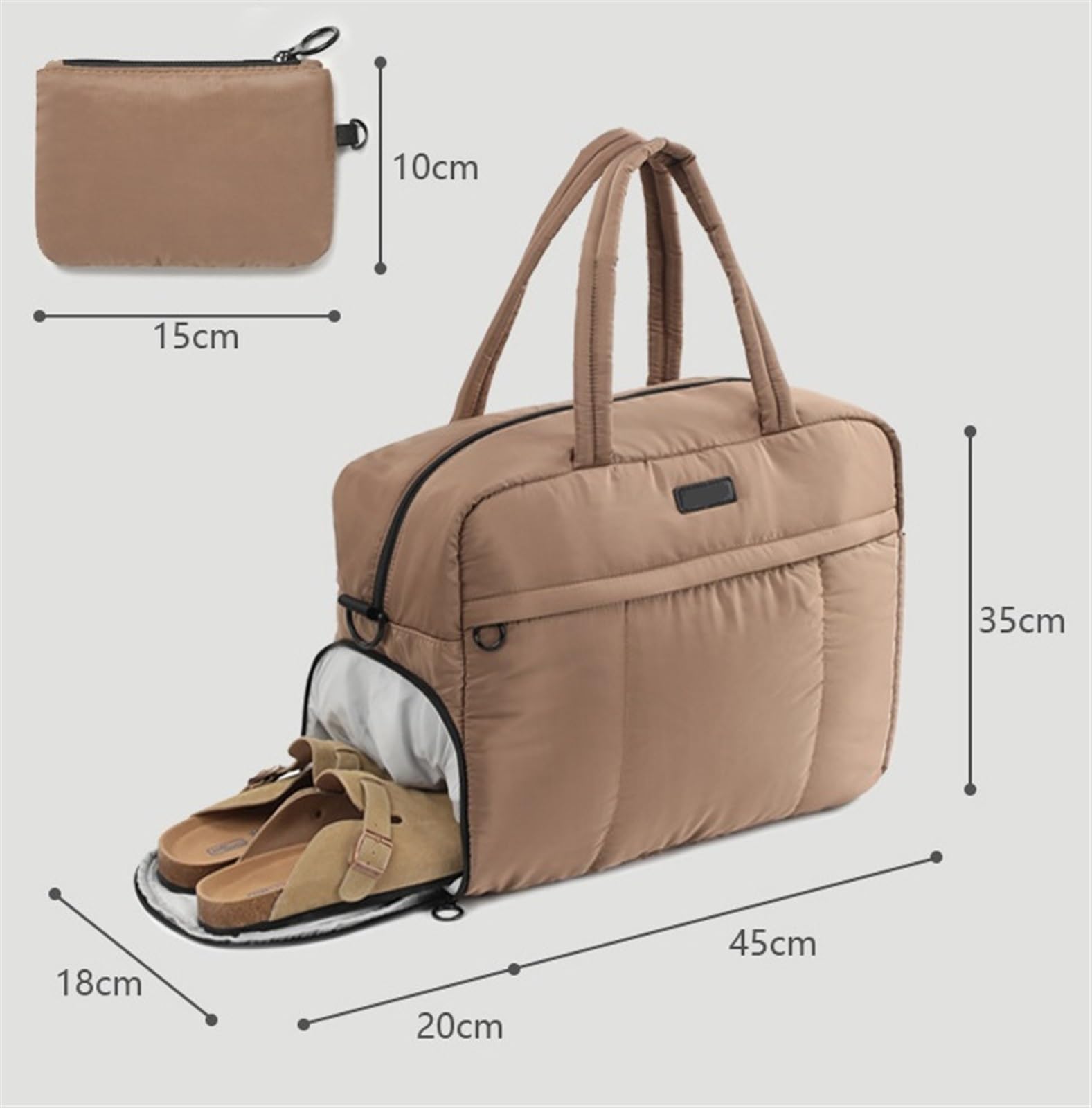 Bolsa Portatrajes Bolsa de Viaje Bolso De Noche Del Fin De Semana De La Tela De La Chaqueta De 17inch Abajo Con El Compartimiento De Los Zapatos Para Las Mujeres Bolsa Portatrajes de Viaje Bolso Porta