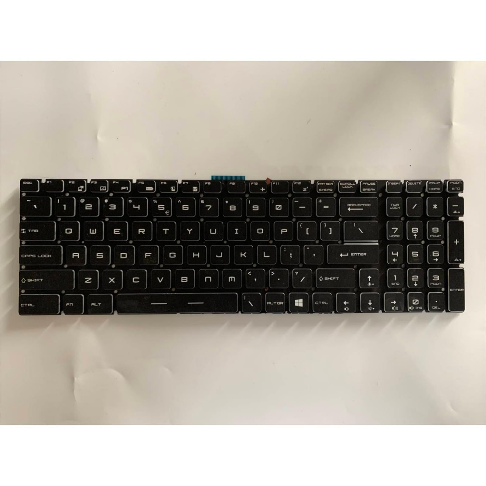 US Układ RU dla MSI do MS-1773 1795 17B1 17B3 1771 1772 1775 1781 Klawiatura laptopa Części do laptopa (czerwona, US)