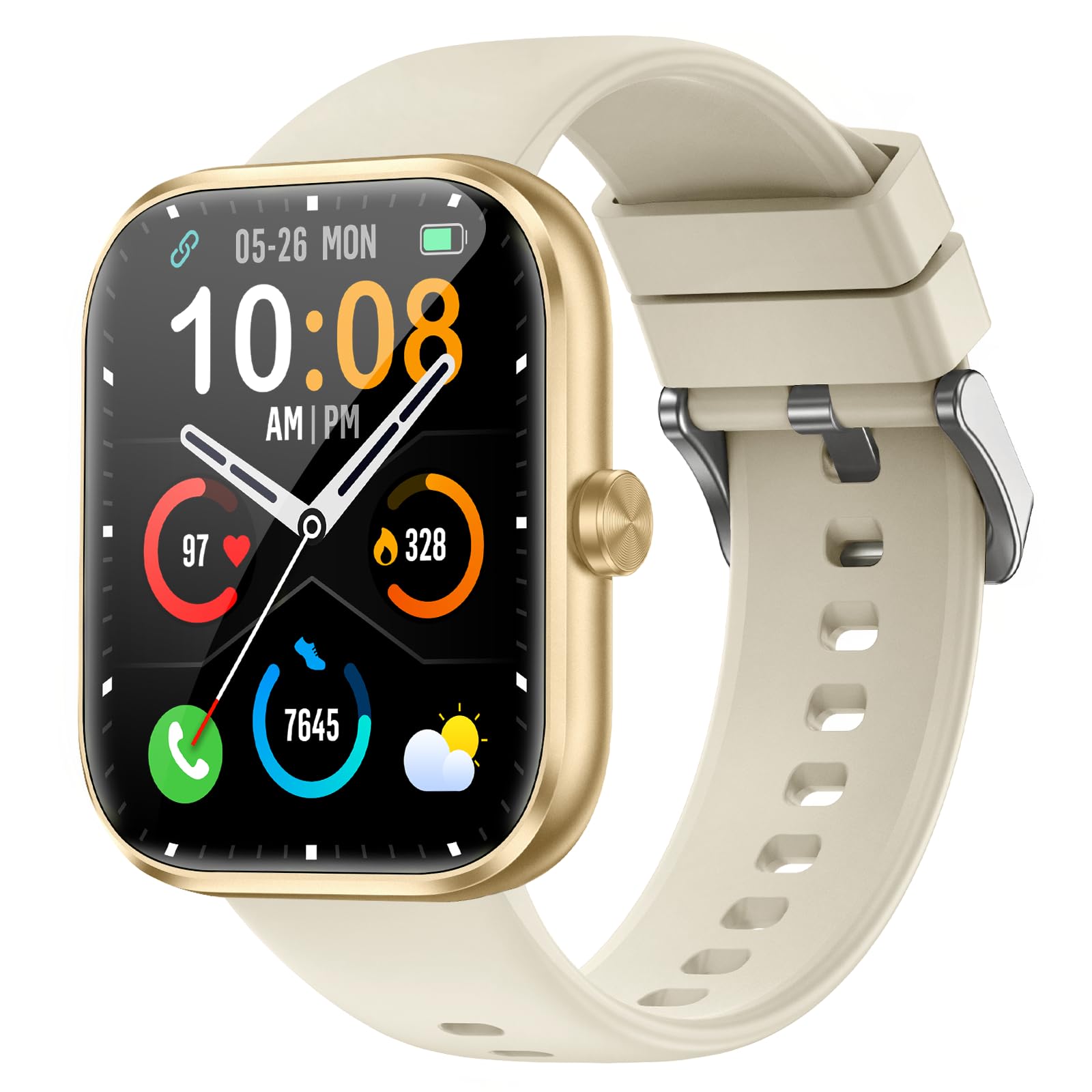 Smart Watch for Men Women 1 83 HD Touchscreen Fitness Watch with Bluetooth Call Message Notifications 110 Sport