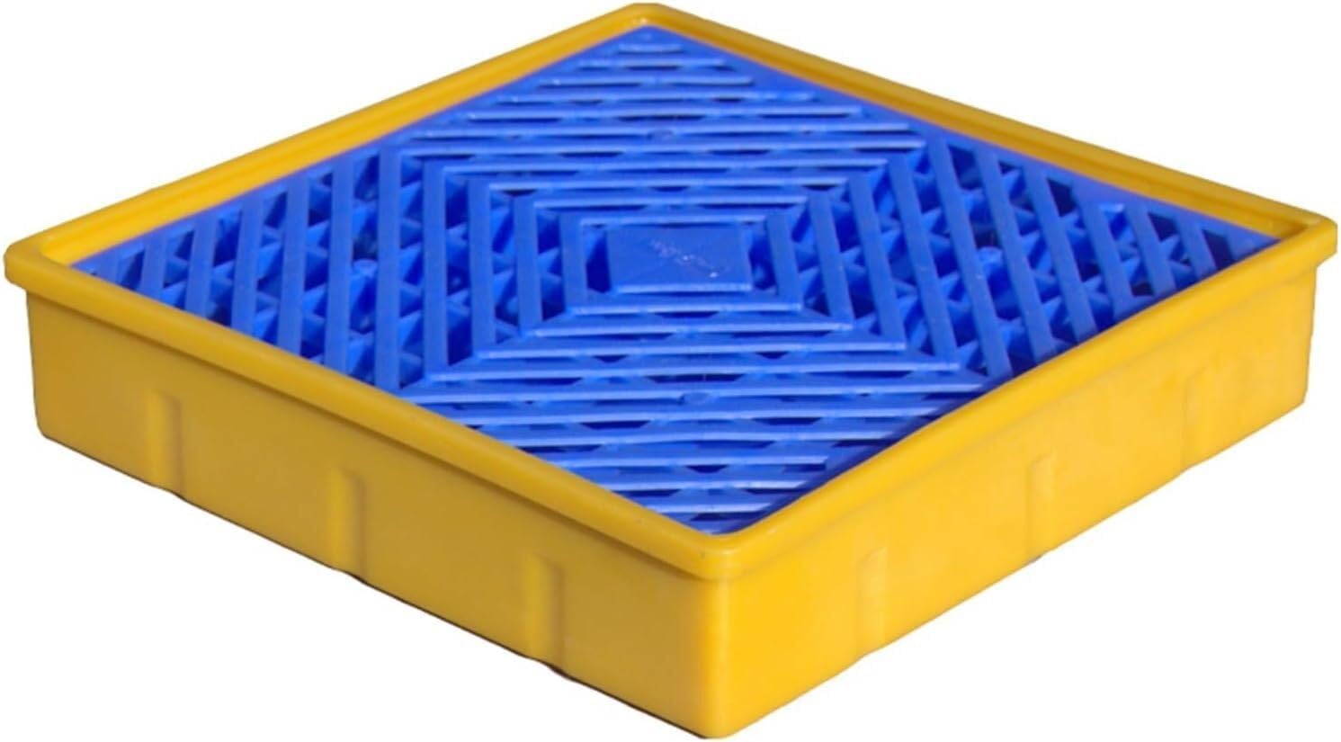 Spill Containment Pallets Spill Containment Platforms Storage Spill Platforms Warehouses Factories Garages Industrial Use Pallets Modular Stackable Oil Drum Pallets(32x32x6CM)