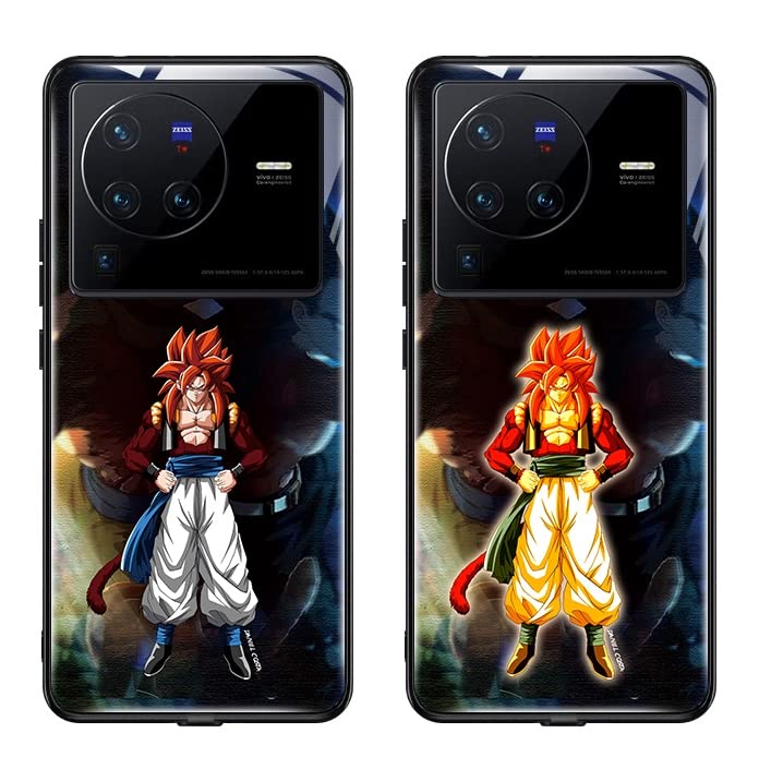 Vivo x80 Pro Case LED Mobile Lightning Flash Tempered Glass Smart Voice Activated Light Emitting Phone Case Compatible with Vivo x80 Pro