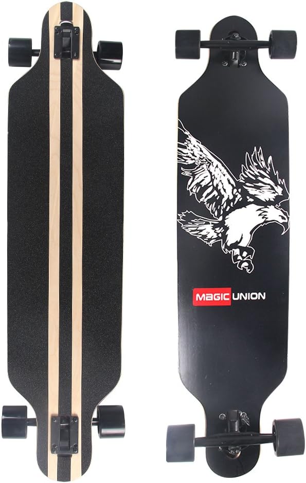 MAGIC UNION 41 Inch Maple Drop Down Longboard Complete Skateboard