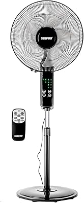 HOMCOM Pedestal Fan With Water Mist Spray And Oscillation