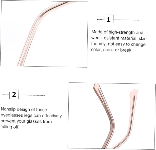 Miniatura 6 de Healeved 2 pares de accesorios de gafas de sol de metal gafas de sol de plástico Kit de reparación de gafas de sol de plástico Gafas de pierna