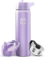 Vista 28 de IRON °FLASK Frasco de hidratación para acampar y senderismo con boquilla, botella de agua deportiva de acero inoxidable con aislamiento de boca