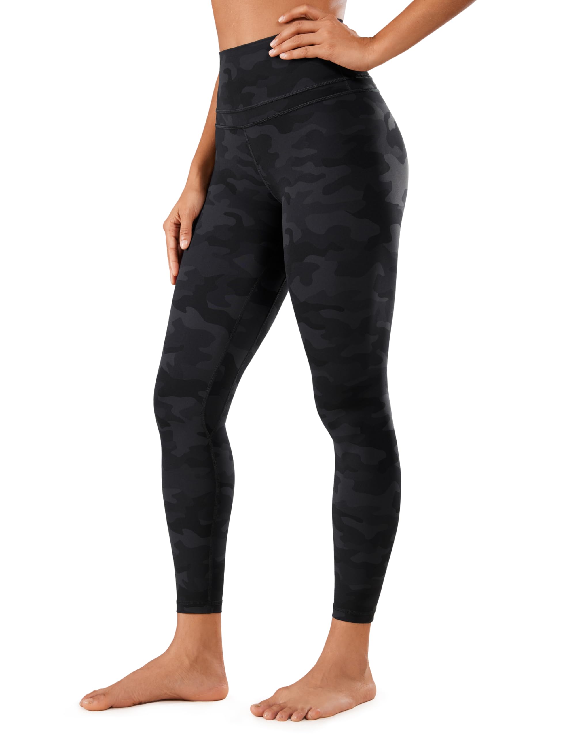 CRZ YOGA Women's Naked Feeling Yoga Pants 25 Inches - 7/8 High Waisted Workout Leggings
