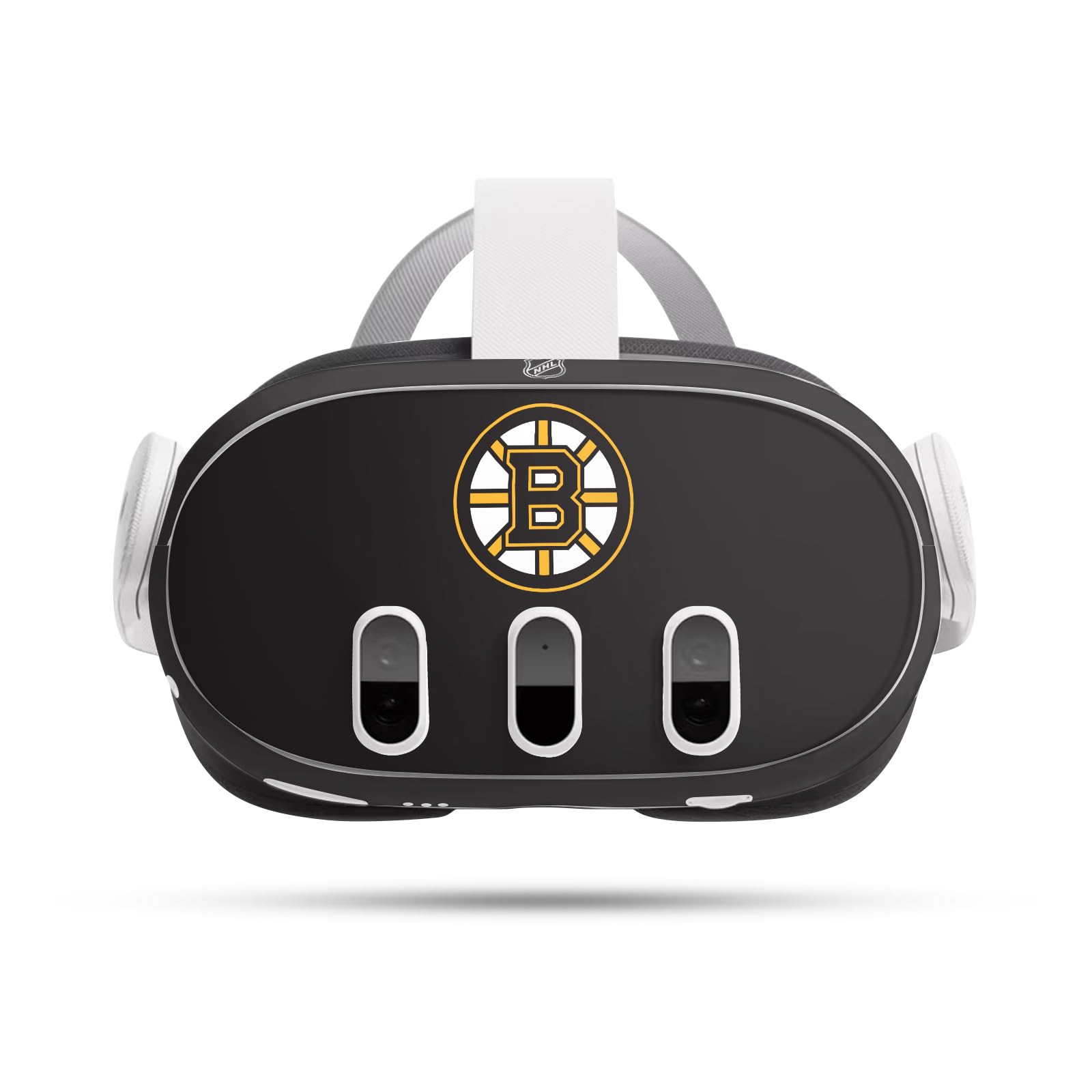 Head Case Designs Officially Licensed NHL Plain Boston Bruins Vinyl Sticker Skin Decal Cover Compatible with Meta Quest 3