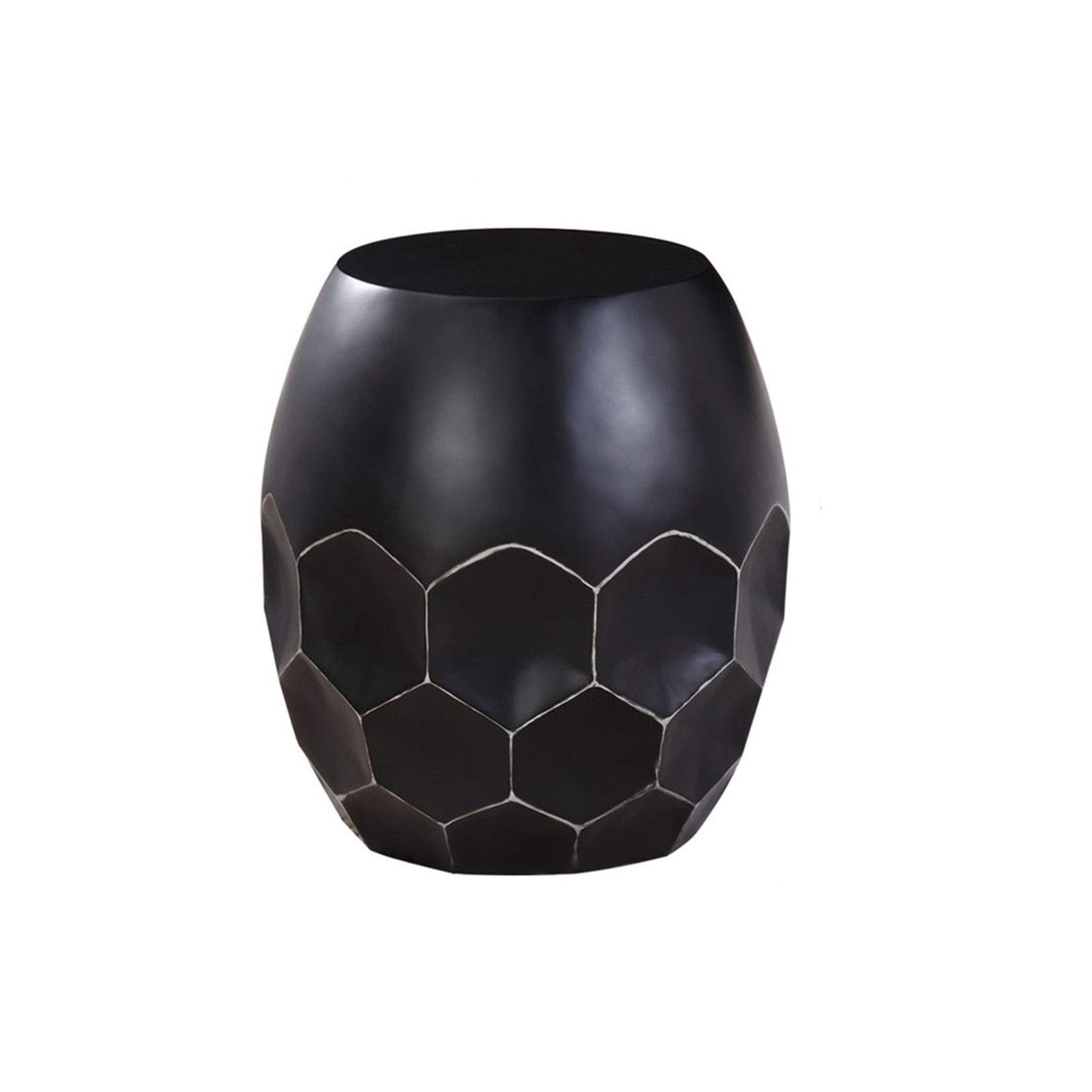 Drum Shaped Coffee Table Ancient Side Table for Living Room Bedside Tables Leisure Tea Tables Color Gold Size