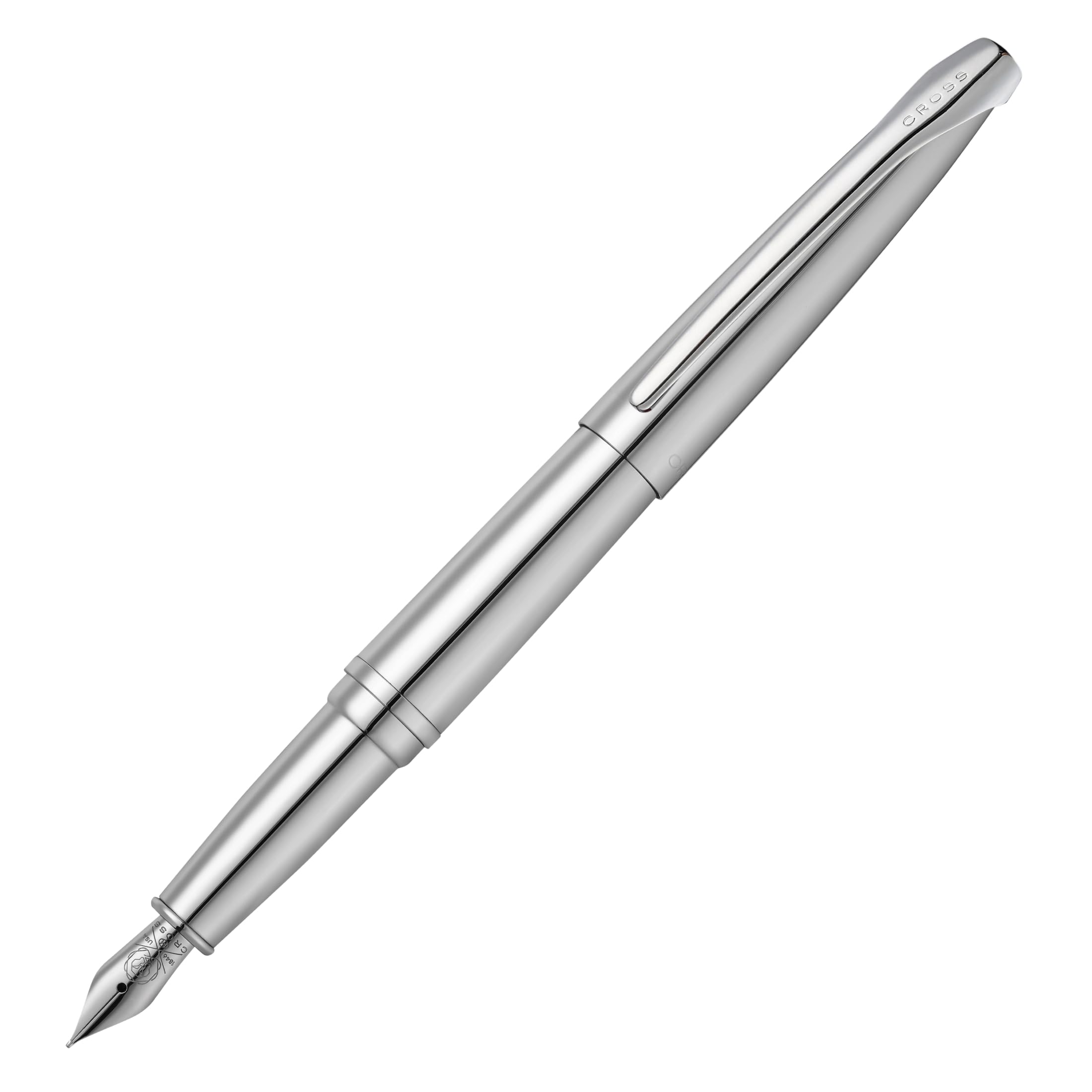 CROSS ATX Fine Nib Fountain Pen - Pure Chrome