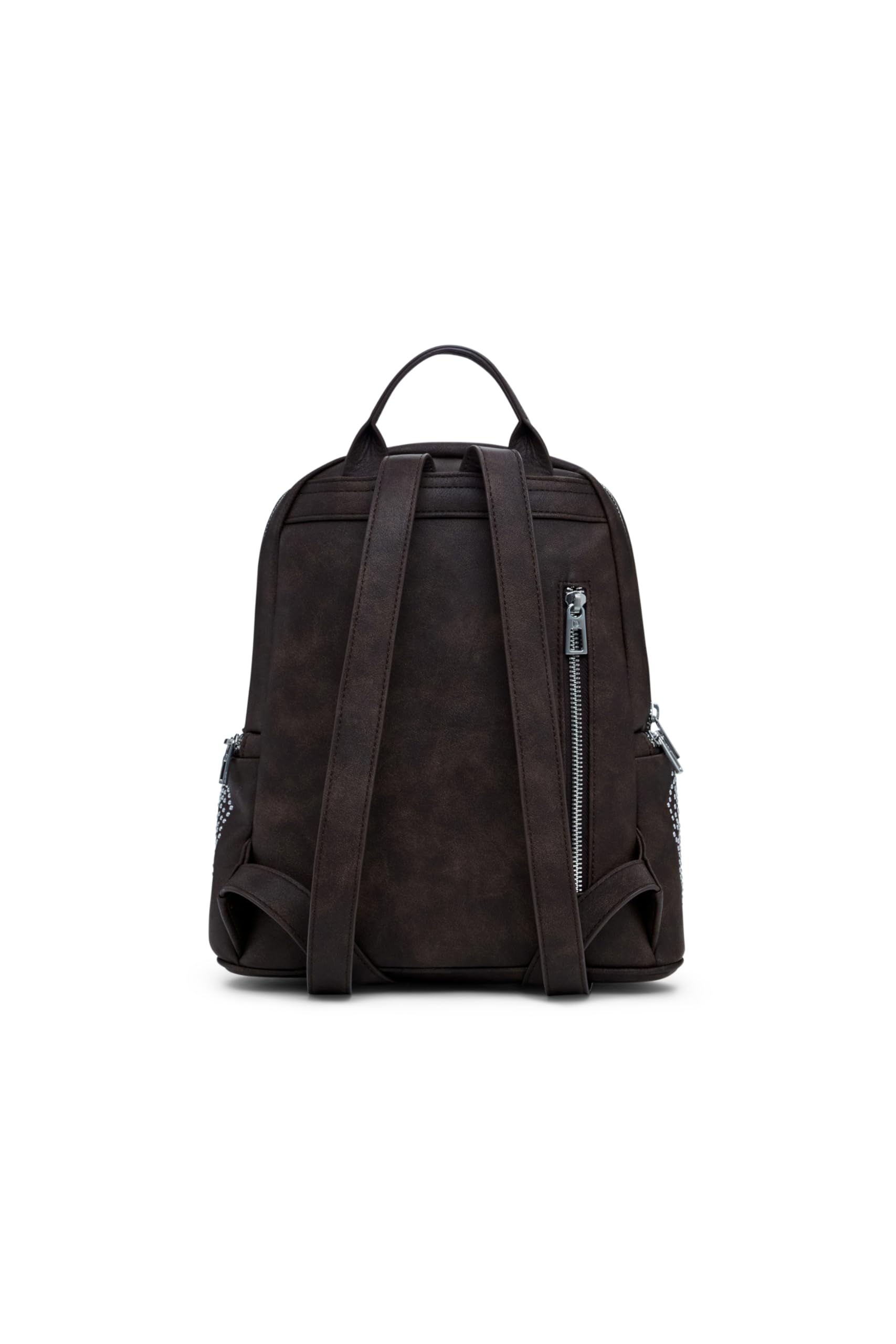 Desigual sac à dos de loisirs Chester Poker Face Mini Backpack Chocolate marron foncé