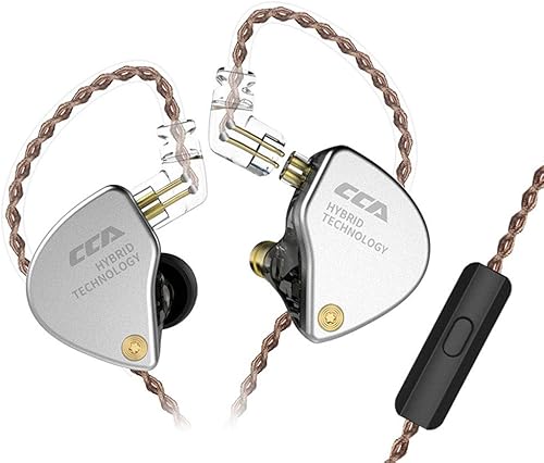 Vkoapy Cuffie Auricolari Hi-Fi Stereo Profondo Cavo Staccabile Bass Auricolari con Isolamento Acustico Auricolare Metallo