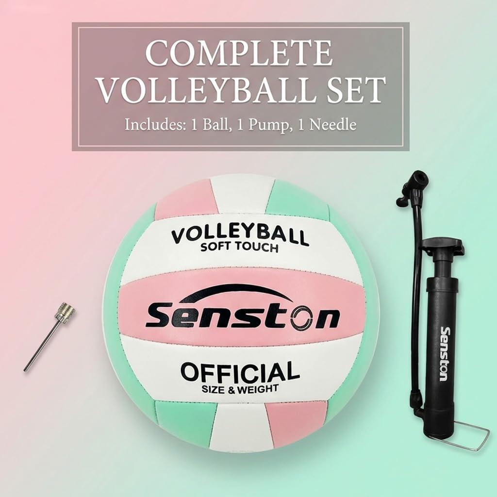 Senston Soft Volleyball Official Size 5 - Beach Volleyball for Indoor/Outdoor Play/Entertainment