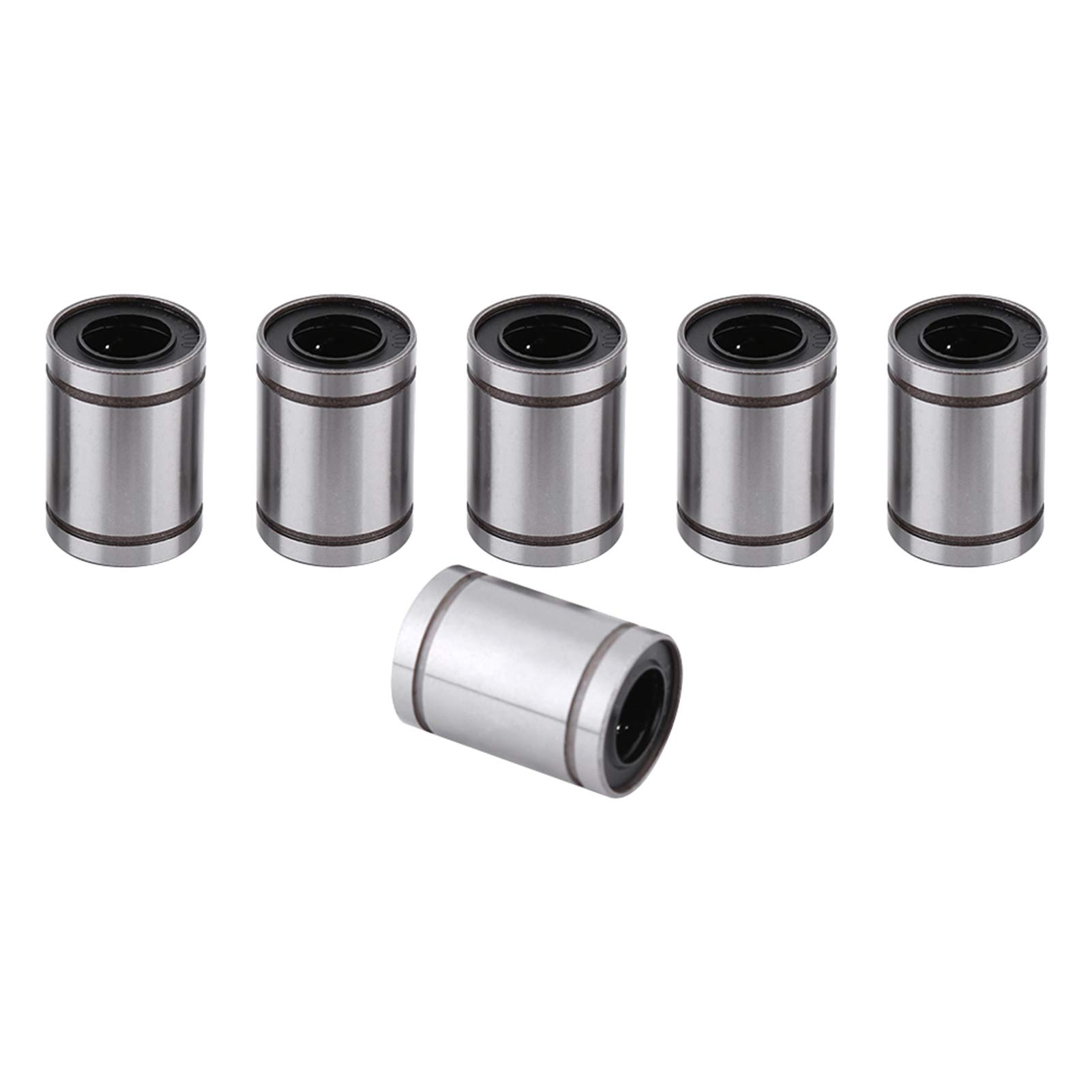10-Pack LM12UU 12mm Linear Motion Ball Bearing Bushings for 12mm Rod, Ideal for 3D Printers & CNC Parts