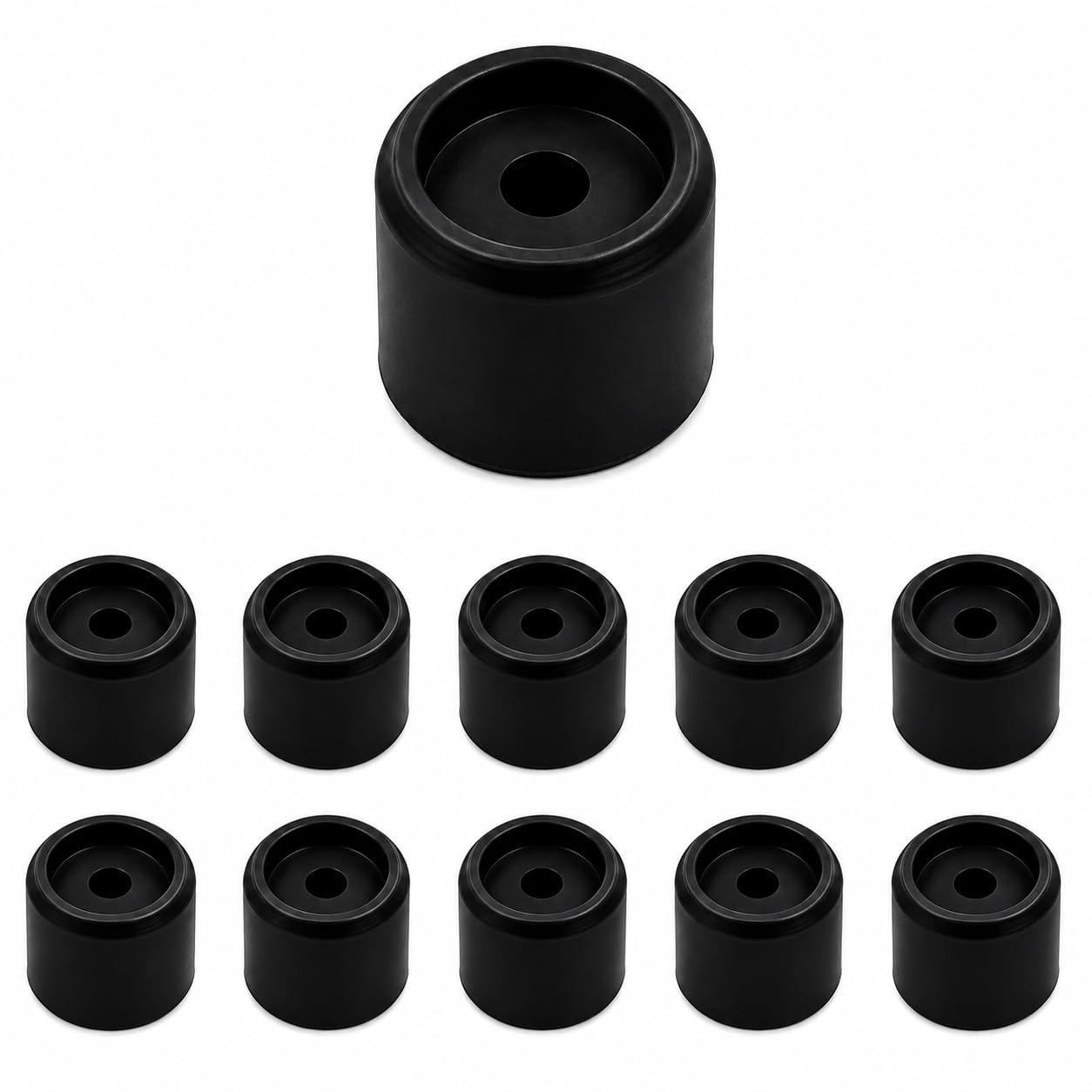 PVC 2 Inch Door Spacer Bush – Durable Brown Plastic Door Stopper Spacer for Door Fitting | Heavy Duty Bush for Smooth Installation (Black, 2Inch(Pack of 8)-image-22