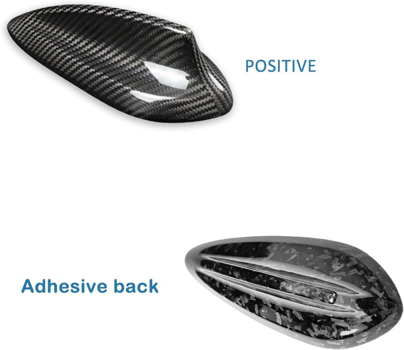 SUNJIKA Compatible with Real Carbon Fiber Shark Fin Antenna Cover Radio Signal Base Trim for BMW X1 X2 X3 X4 X5 X6 X7 F15 F20 F21 F31 F45 F46 F52 F34 F48 F49 F39 F15 F85 F16 F86 Black