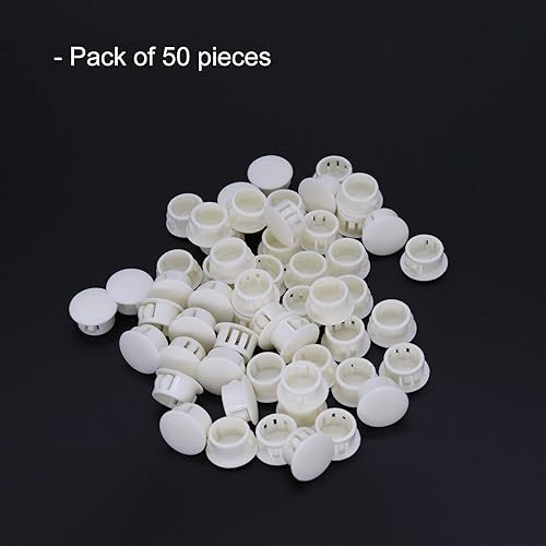 Miniatura 4 de Tapones de plástico para orificios de 0.630 in (58 pulgadas) para orificio de bloqueo de 0.610-0.630 in de diámetro, tipo empotrado, tapa de cierre