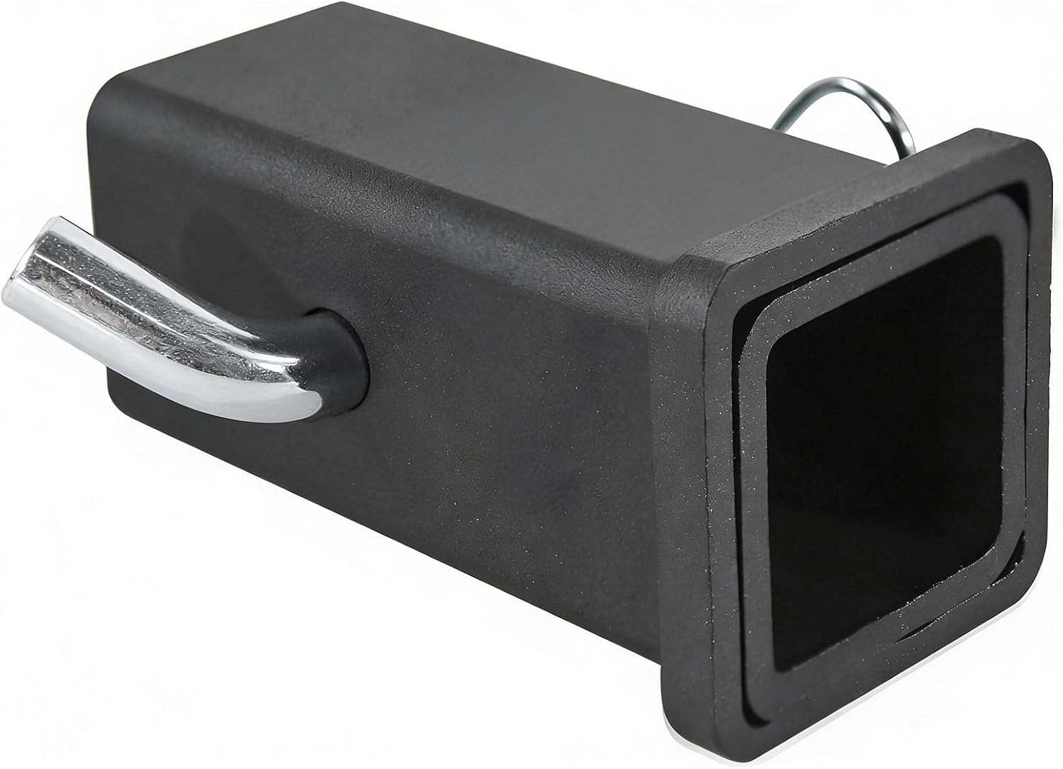 TOBPEE Trailer Hitch Adapter 2-1/2" to 2" Hitch Reducer Sleeve, with 5/8 inch Pin & Clip,Large to Small,Receiver Hitches for Tractor Bucket, RV, Truck, Bike Rack and Cargo Carriers,Carbon Steel