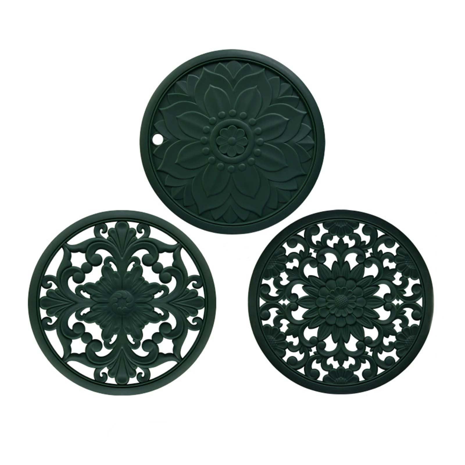ASCFTWRA Silicone Trivet Mats for Hot Dishes Pots and Pans,