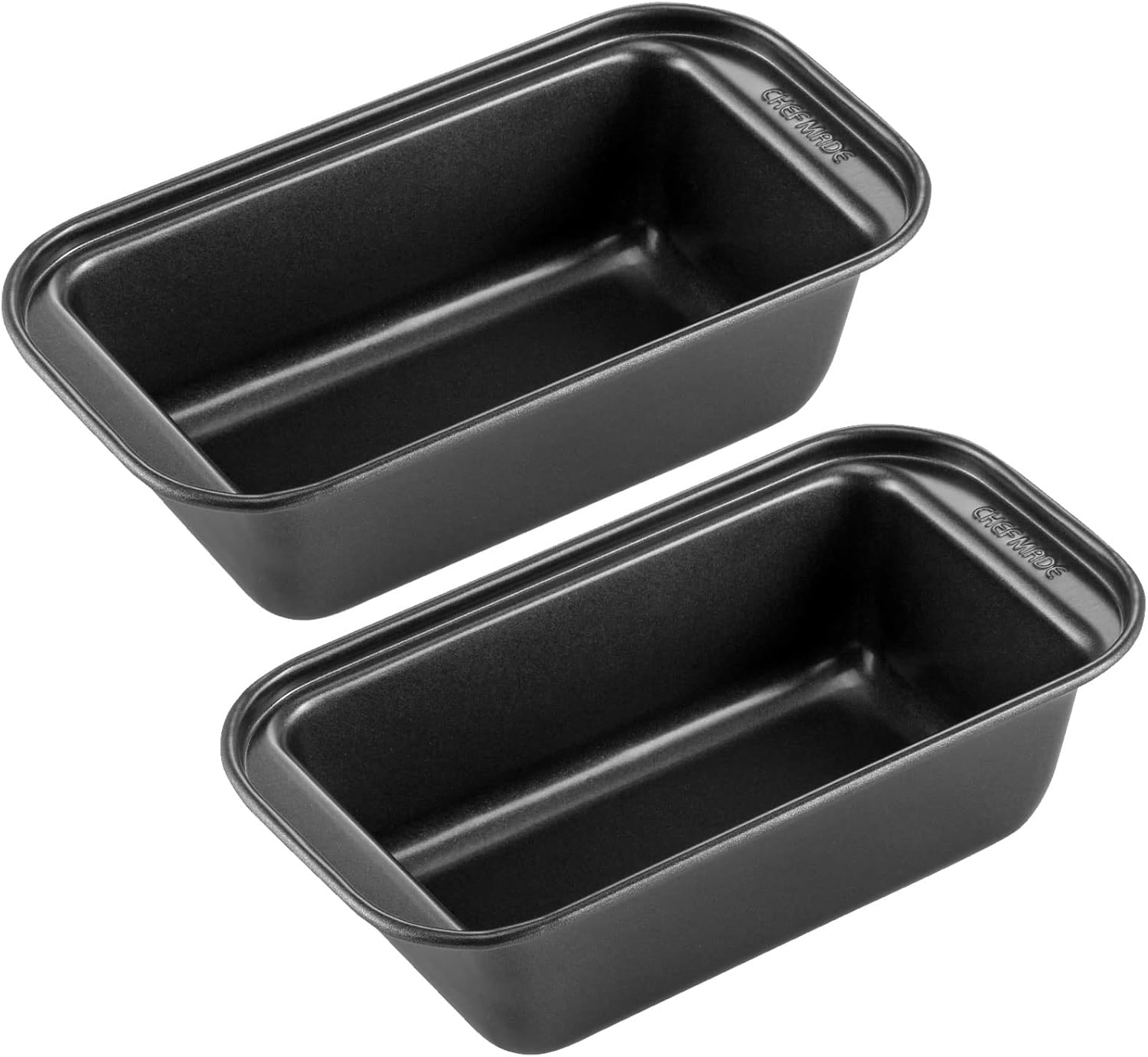 CHEFMADE Bread Loaf Pan, Nonstick Meatloaf Small Pan, 3" x 6", Set of 2