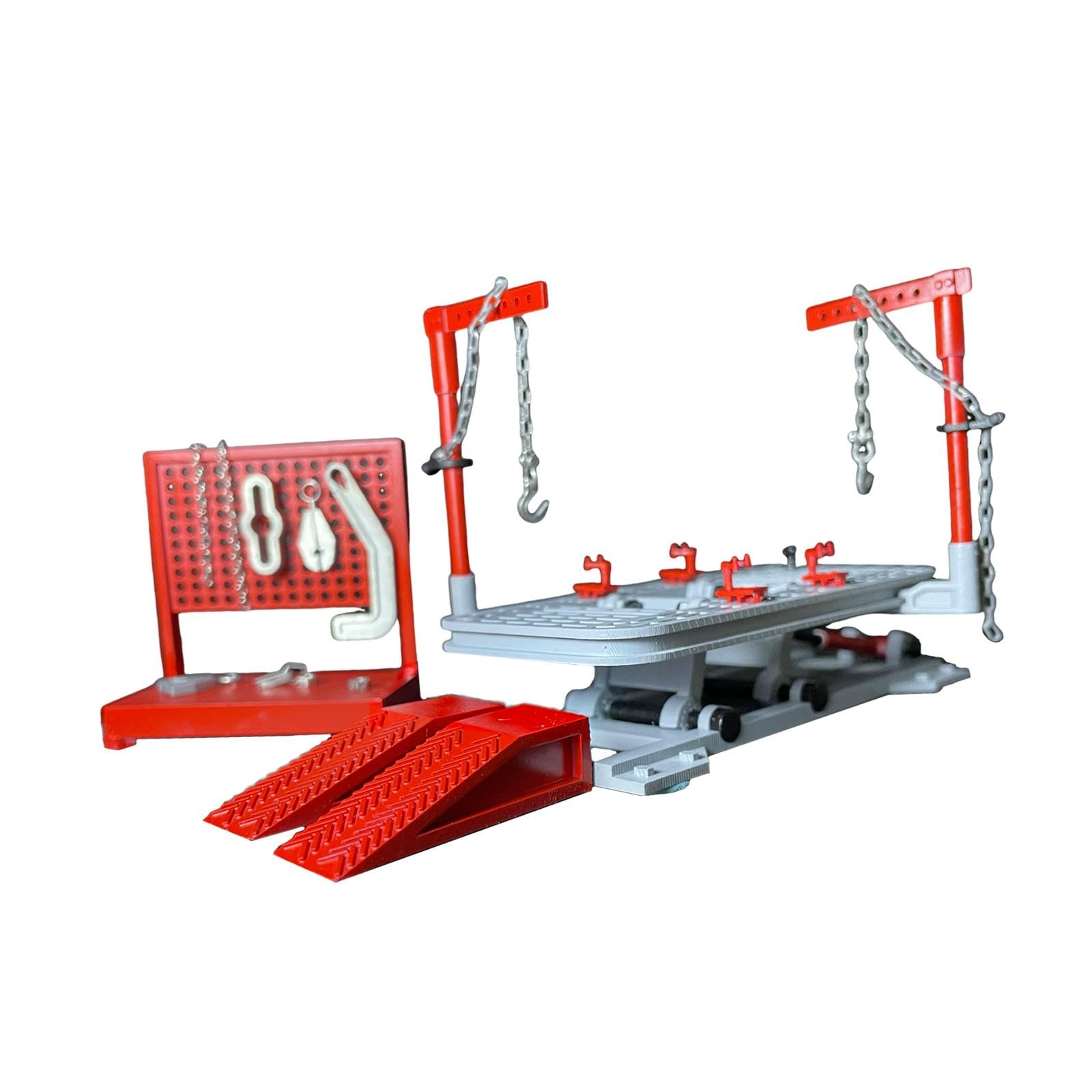 predolo Kit di Sollevamento per Garage Fai da Te 1/64, Accessori per Scene, Ornamento, Collezione simulata, Strumento di Riparazione, Modello di