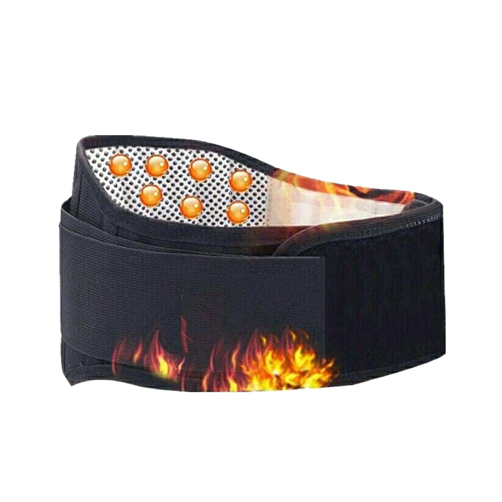Adjustable Lumbar Support Self-heating Magnetic Therapy, Safe, Promote Metabolism, Dredge Meridians and Lumbar Support (Size : XL)