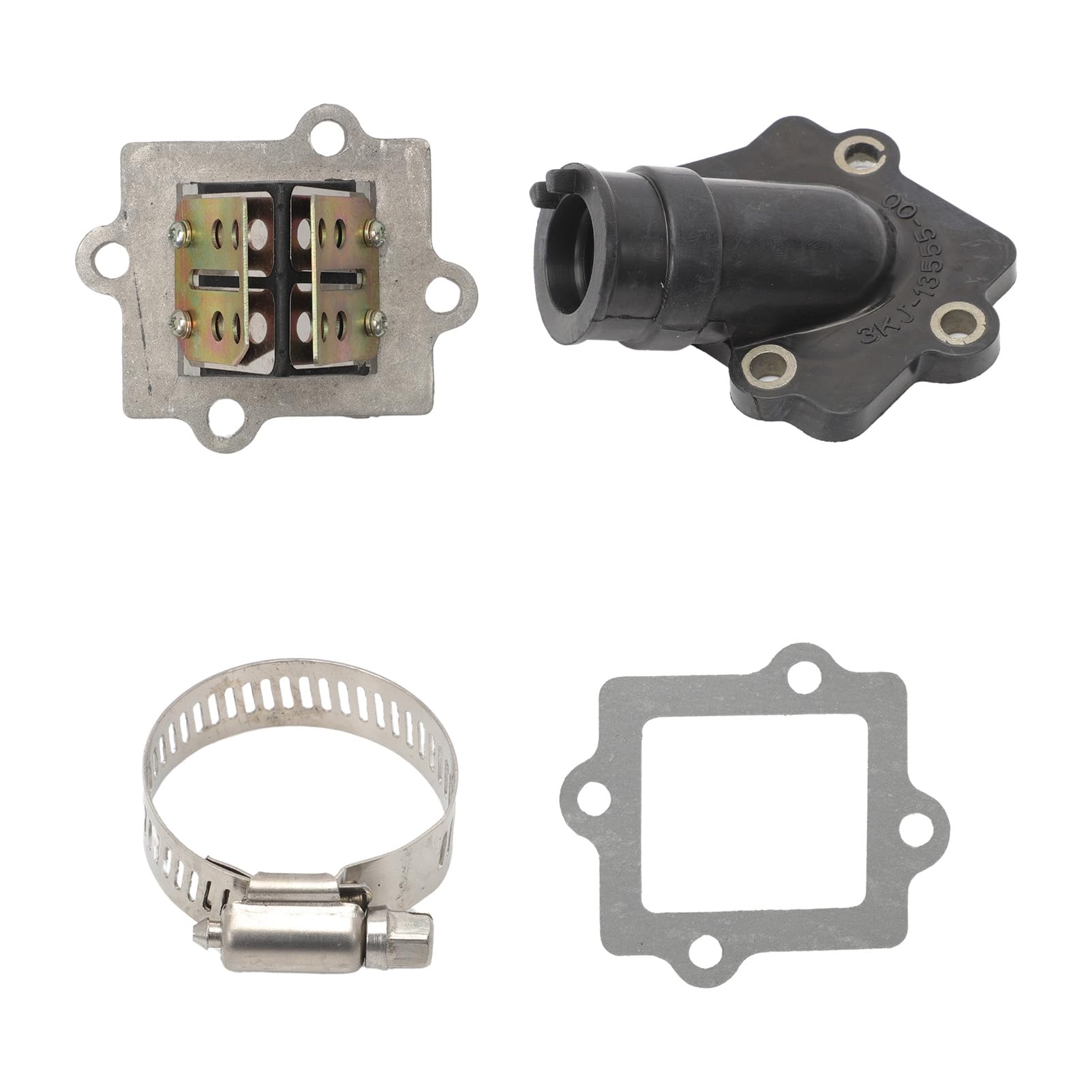 Bloque de membrana de repuesto + colector de aspiración + juntas Set para scooter Aerox Nitro Aprilia SR50, material de goma