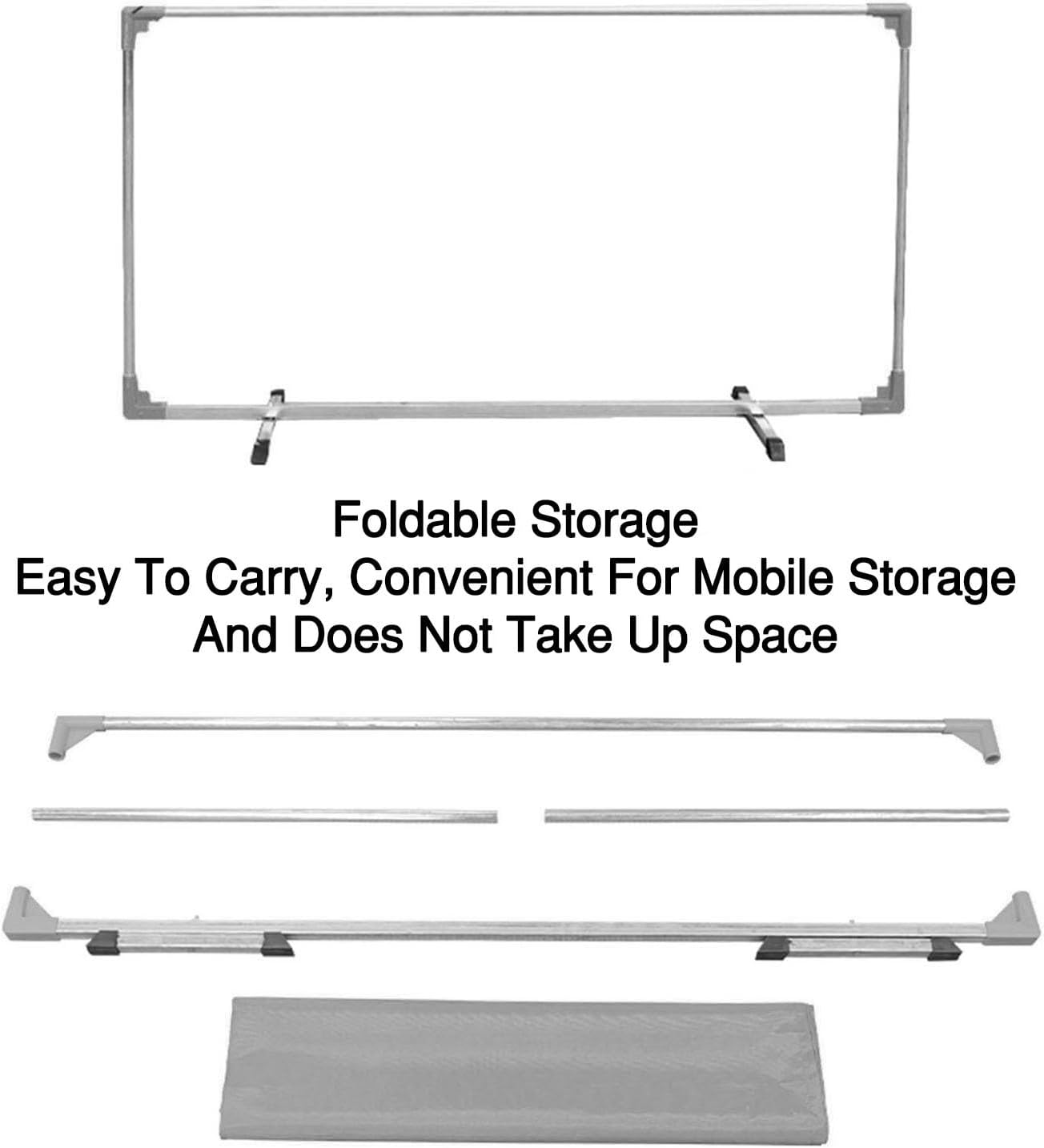 Table Tennis Court Fencing, 55×29in Portable Partition, Court Perimeter Fencing, Reusable, for Self-Study Training, Competitive Matches
