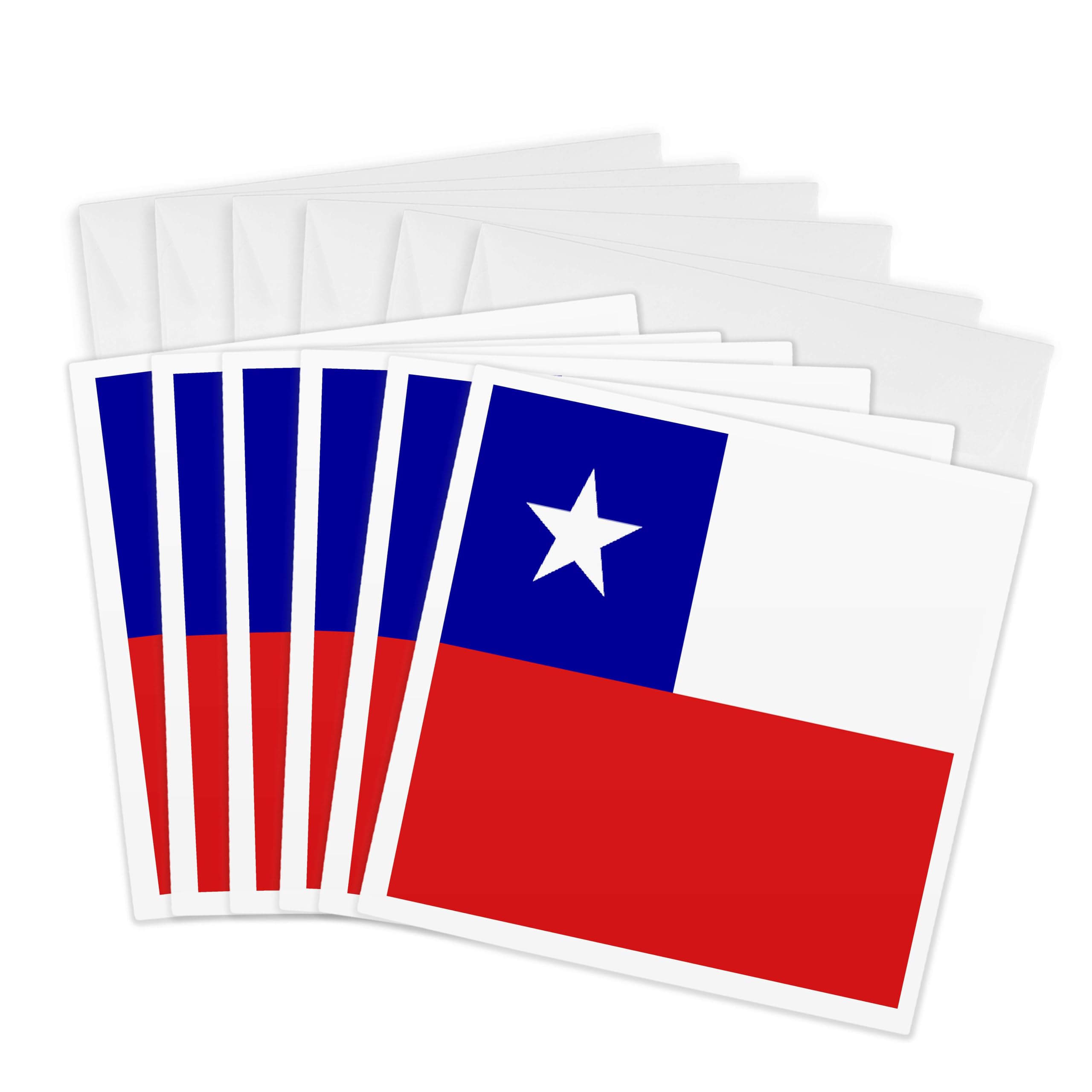 Cartes de vœux drapeau du Chili en impression haute définition - 8