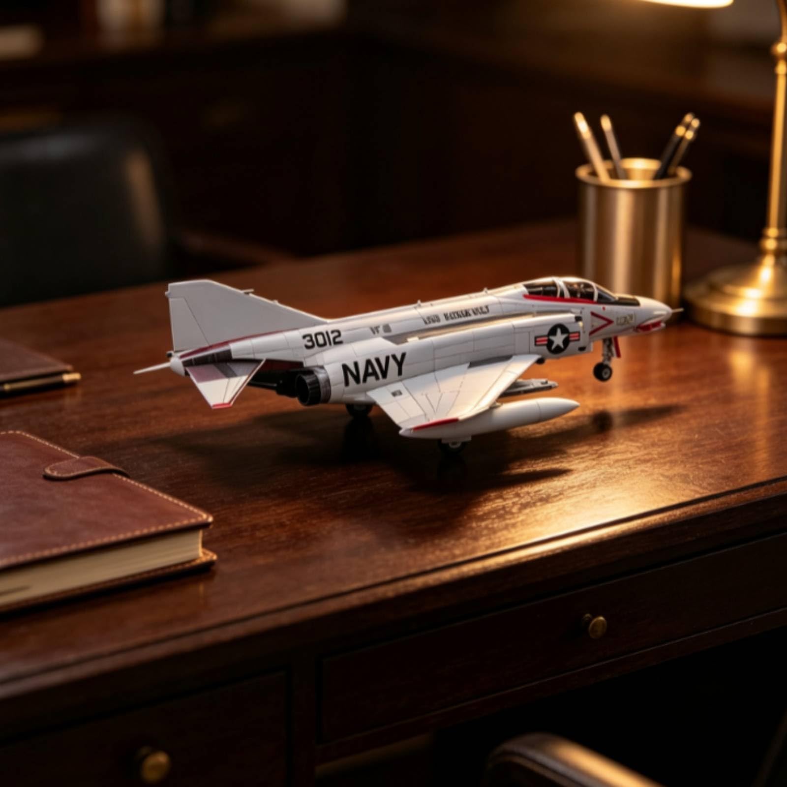 KiBcsLic /N scheinungsjäg II Modellbausatz hochwtig scheinungsjäg-II-Modell sammelbar Strahlflugzeugmodellbausatz für Samml, Hobbyraum, Vitrine