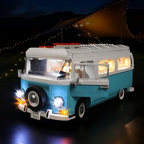 Bourvill Kit de luces LED para Lego Volkswagen T2 Camper Van 10279  Juego de luces compatibles con Lego 10279  Versión clásica (Kit de luces sin