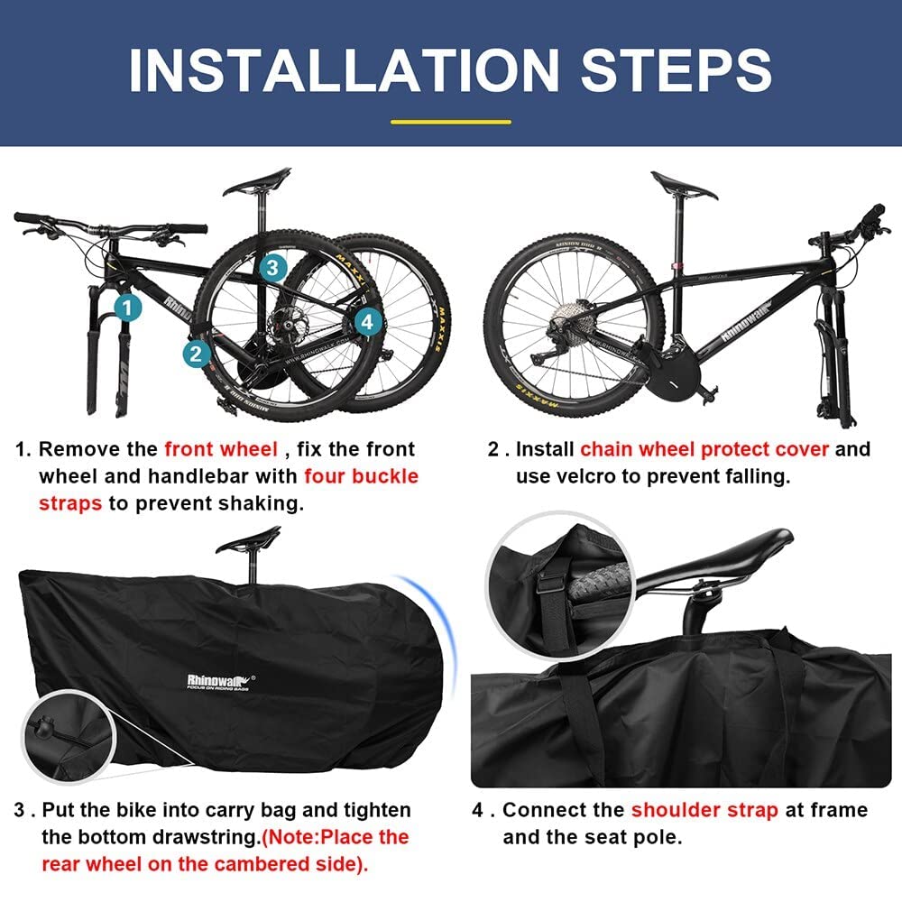 SUNTTELF Sac de voyage pour vélo 27,5 pouces ou moins VTT - Sac de