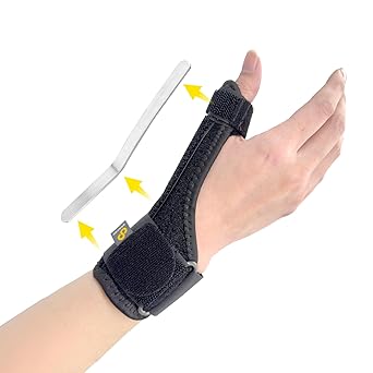 Bracoo Thumb Splint Stabilizer, Wrist Support Brace for Arthritis & Sprained Pain Relief, de Quervain's Tenosynovitis, Trigger Thumb, Fit Right & Left Hand, TP33