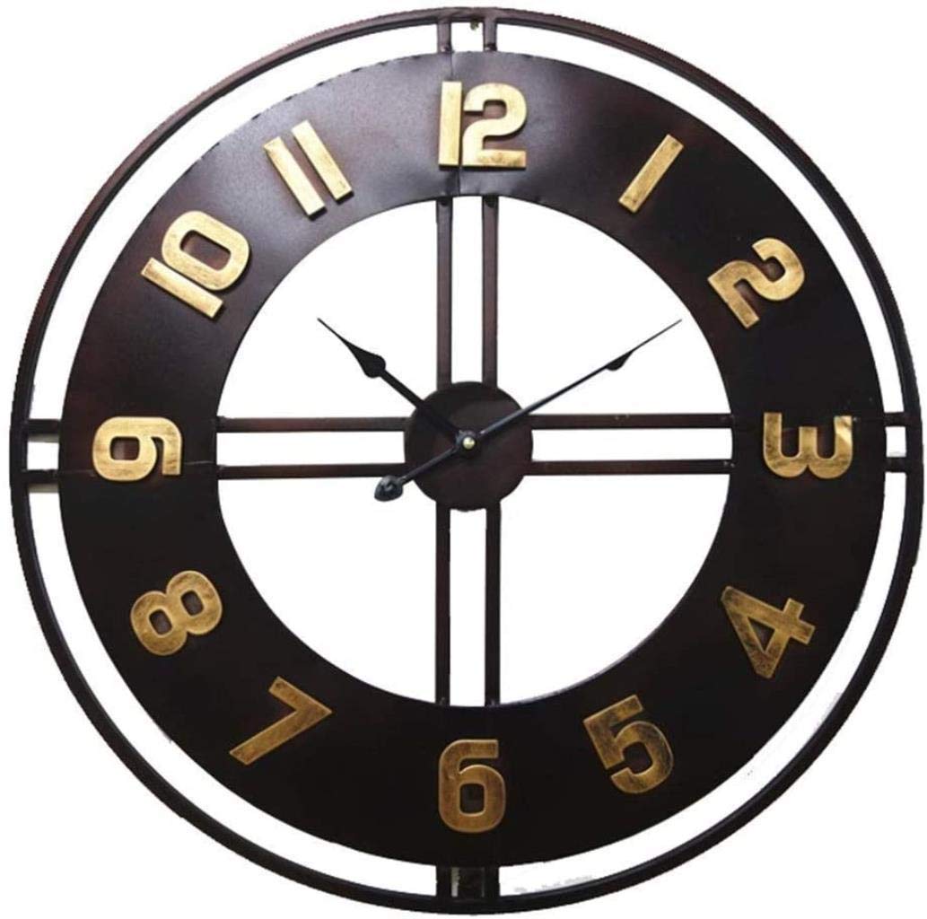 Wall Clock,Chic Shabby Large Retro Paris Style Giant Wall Clock