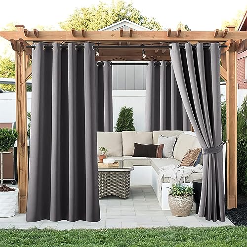 Kazaigou Outdoor Gardinen Sichtschutz Outdoor Wetterfest, Abtrennung Garten...