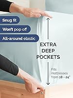 Vista 40 de Extra Deep Pocket Split King Sheets - 5 Piece Breathable & Cooling Bed Sheets - Hotel Luxury Bed Sheet Set - Soft, Wrinkle Free & Comfy - Easily
