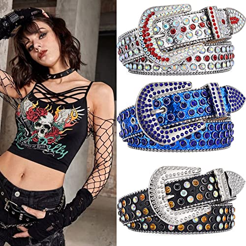 Eye-Catching Shinning Adult Waist Belt Luxurious Waist Belt Fashion Belts Full Belt For Nightclub Rhinesto3