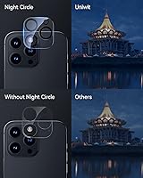 Vista 6 de [Paquete de 3] Protector de lente de cámara para iPhone 13 Pro Max de 6.7 pulgadas y iPhone 13 Pro de 6.1 pulgadas, vidrio templado 9H, arañazos