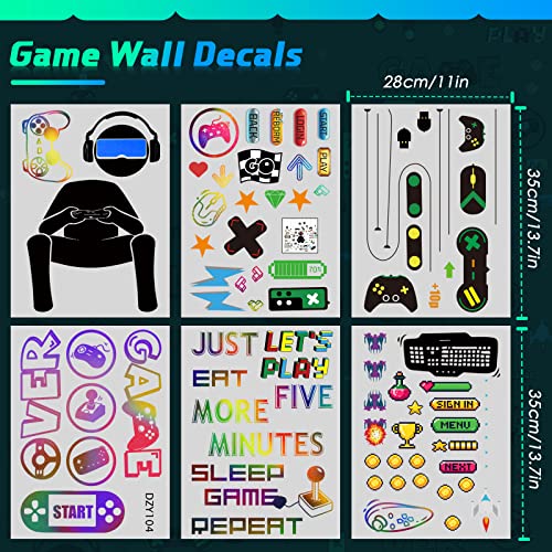 56 Piezas Vinilos Decorativos Gamer Controlador Joystick miniatura 3