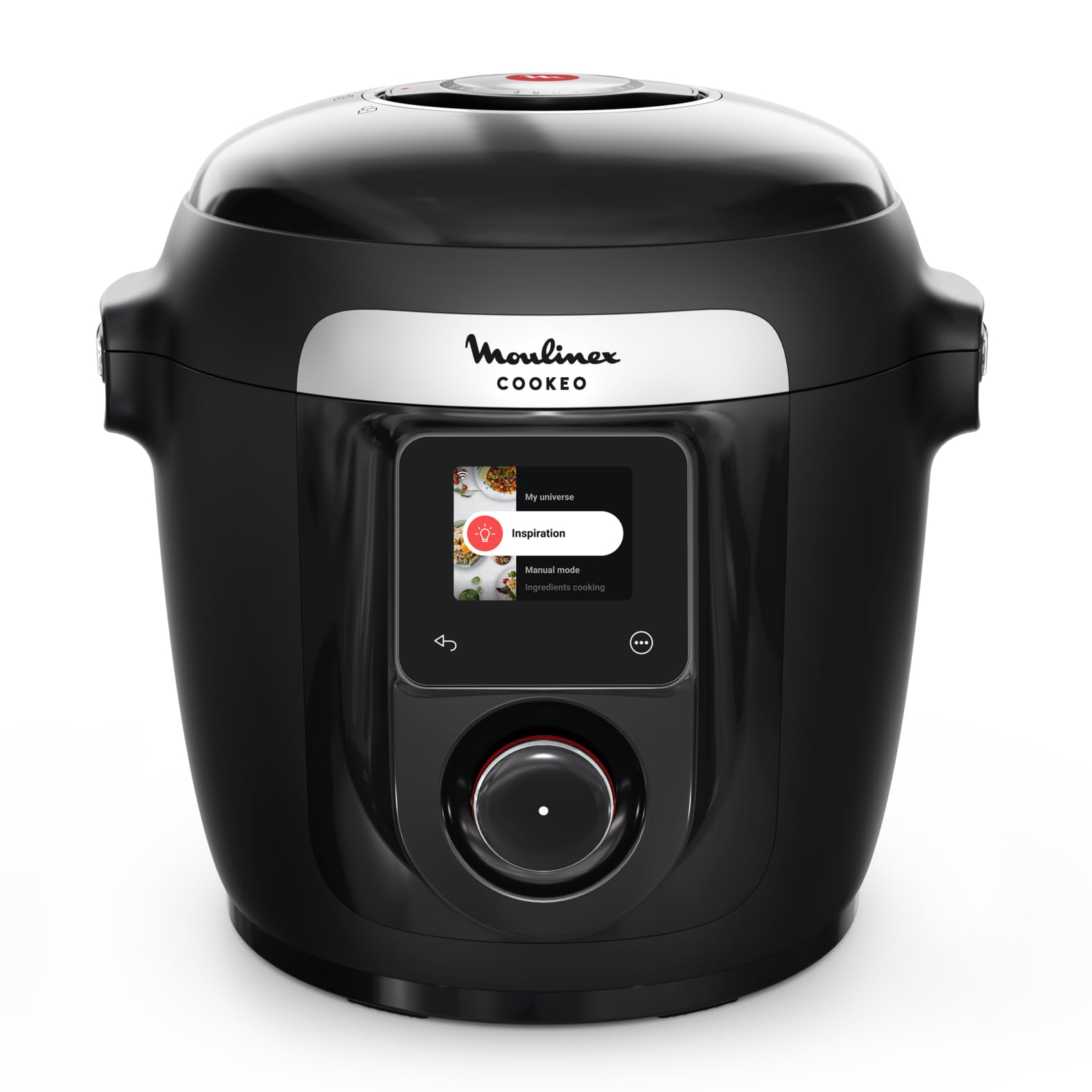 Moulinex Cookeo Wi-Fi 10-in-1, Multicooker, 10 Cooking Modes, Pressure Cooking, Detailed Steps, CE96G810, Black