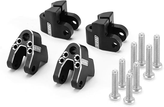 INJORA Shock Mounts Height Lift Kit for 1/18 TRX4M Defender Bronco Stock Shocks Upgrade,CNC Aluminum