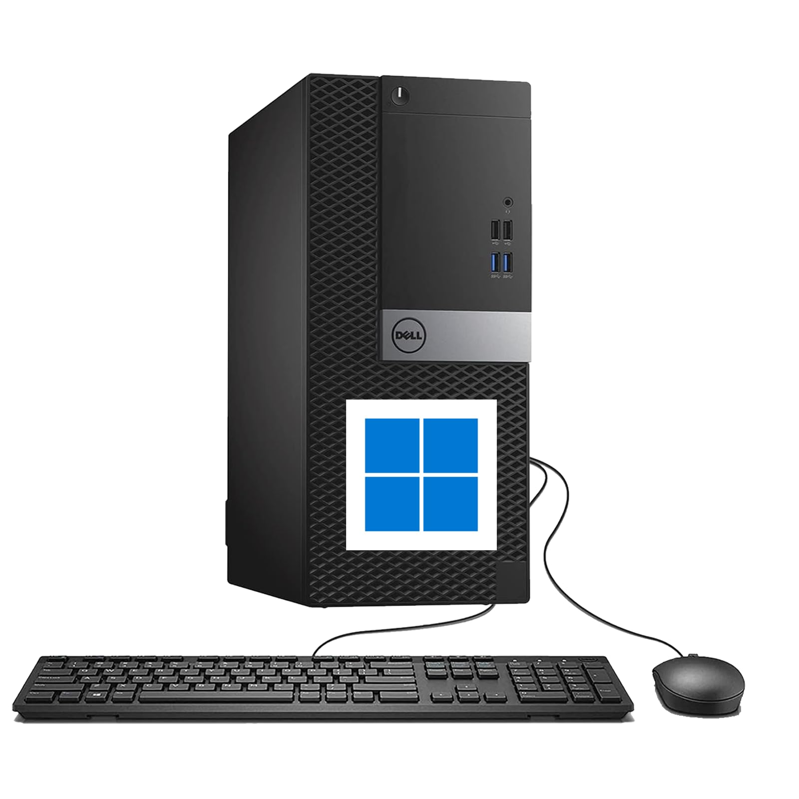Dell Optiplex 7040 MT Desktop Computer PC, 7040 Tower Quad Core i5-6500 3.6 GHz, 8 GB RAM, 256 GB SSD, US QWERTY Keyboard, Win11 Pro(Renewed)