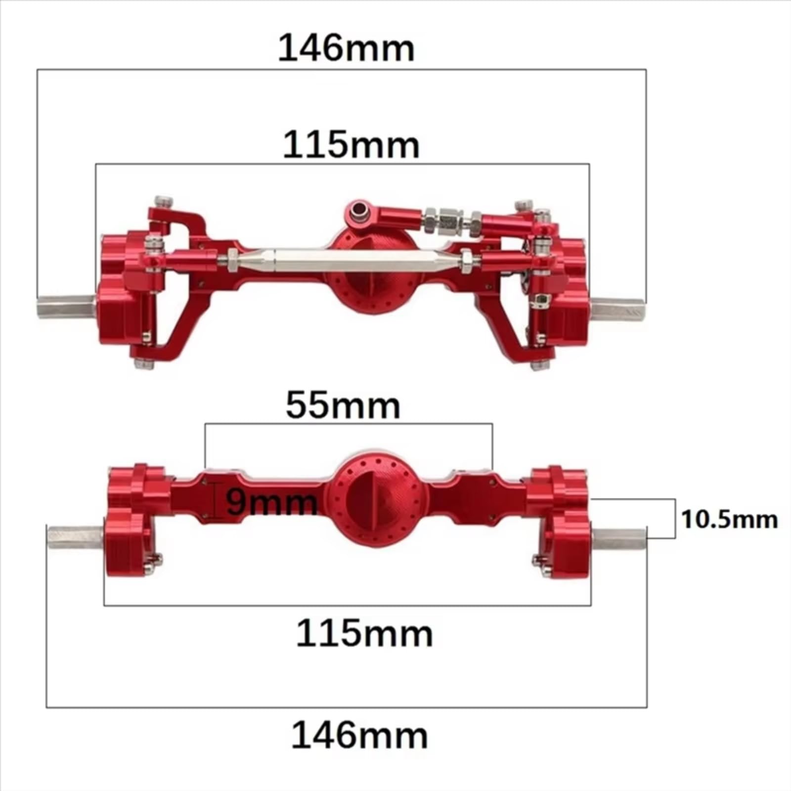 Compatibile Con MN D90 D91 D99 D99S Per MN99S Per MN98 MN90 1/12 Parti Di Aggiornamento Per Auto RC, Assi Portali Anteriori E Posteriori In Metallo CNC Accessori