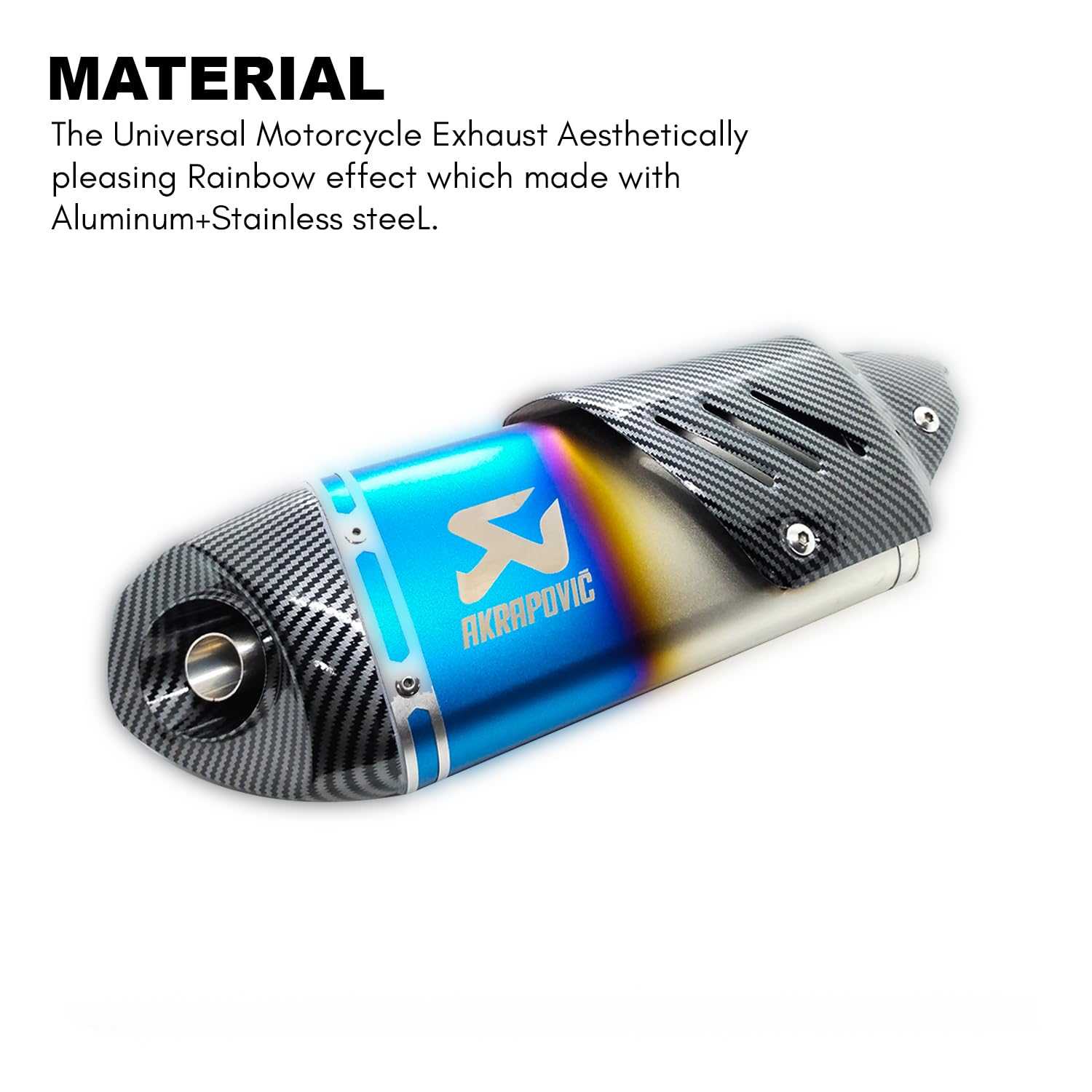 Motorcycle Universal Racing Exhaust for R15v3 v2 v1 MT-15, Z900