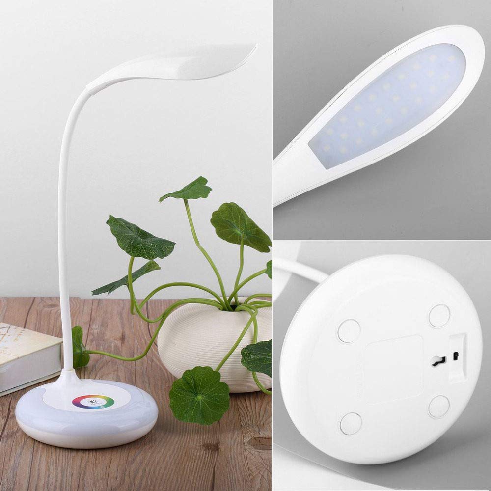 LED Lámpara de Escritorio, con 3 Modos de Brillo e Intensidad Protección para Los Ojos, para Estudio luz de Lectura Infantil