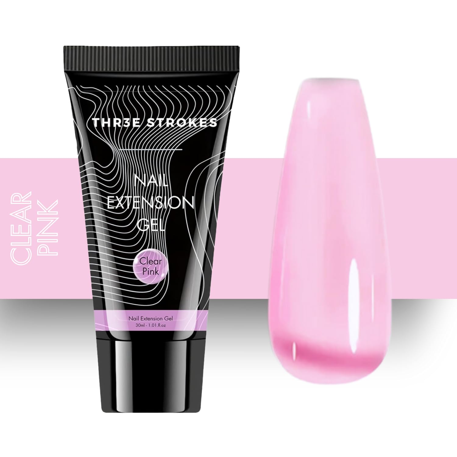 PolyGel Quick Upgrade Poly Gel Kits,30ML Polygel Nail Kit Builder Gel,Nail Extension Gel Trendy Nail Art Design Salon Nail Easy DIY at Home (4 CLEAR PINK) (UV/LED LAMP REQUIRED)-image-0