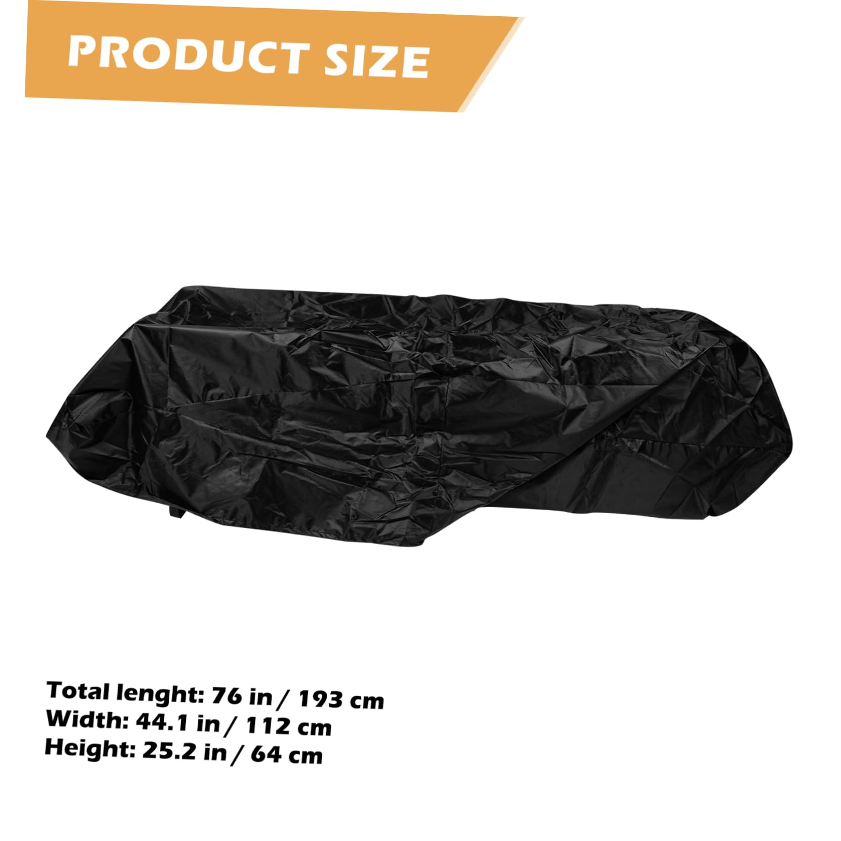 ibasenice Lawn Mower Cover Lawnmower Universal Tarpaulin Outdoor Heavy Duty Waterproof Tarp Accessories Covers Protection Machine Protective Garden Grass Protector Patio Mowing Black Fabric