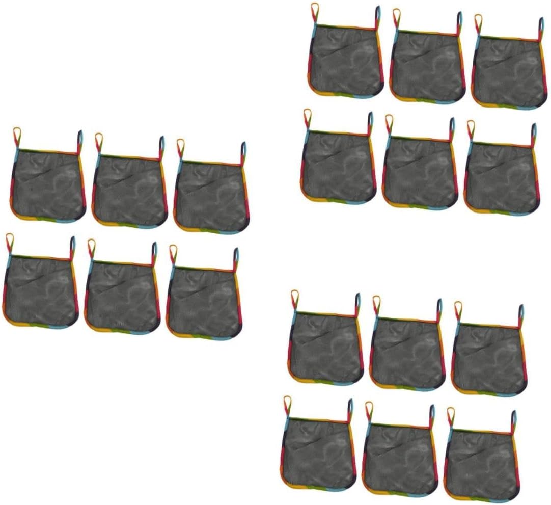 Milisten 3sets Baby Stroller Accessory Hanging Organizer Bag Mesh Diaper Bag 6pcs*3
