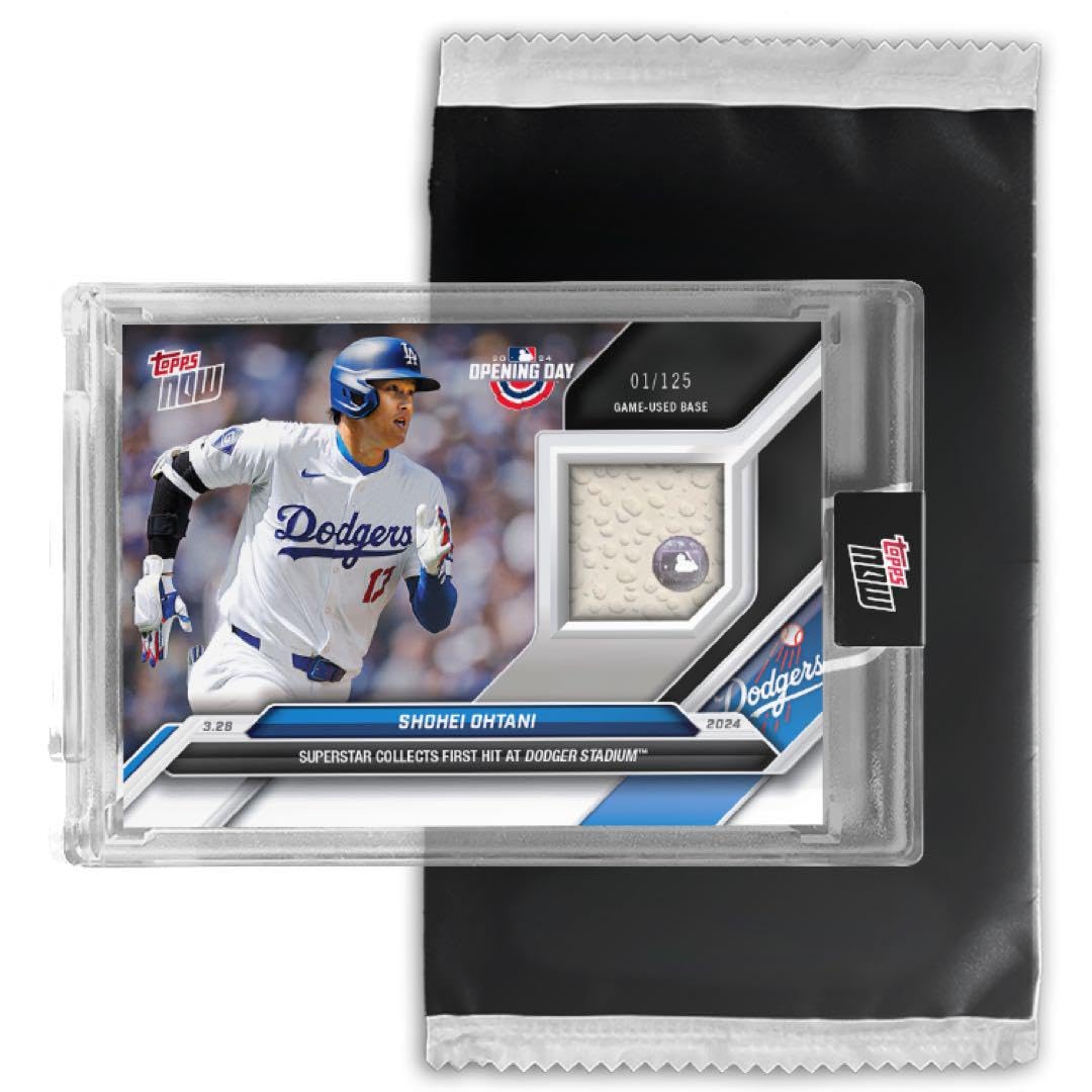 Amazon.co.jp: 2024 Topps Now 大谷翔平開幕戦 レリックベースカード 
