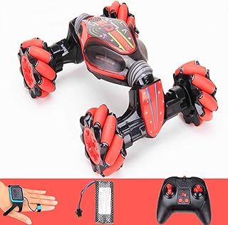 سيارة دفع رباعي بهلوانية تعمل بالحث يتم التحكم بها من الساعة، لعبة سيارة باجي تعمل بجهاز تحكم للأولاد والبنات