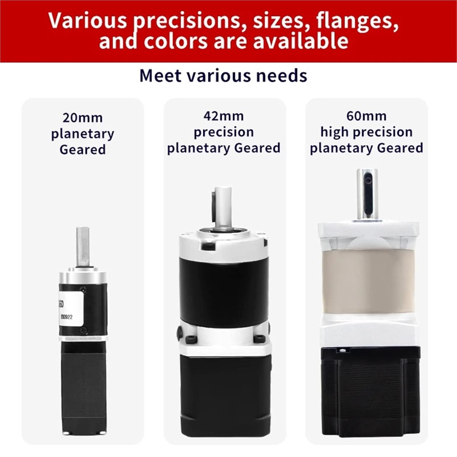 Stepper Motor Nema 17 23 Planetary Gear Gearbox Ratio 1:4/1:5/1:10/1:20/1:25/1:50/1:100 Motor for 3D Printer Nema17/23 Gear(Reduction Ratio 4,42X34mm)